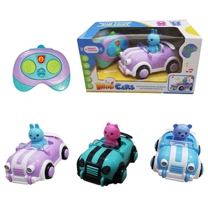 My First Mini RC Cars for Kids Cartoon Remote Control Car Toy with Light & Music Toddler Doll Car Cabriolet - Product Image 6