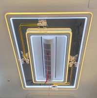 Ventilateur de Plafond Moderne Design Papillon, Encastré, Smart LED, Avec Télécommande, Pour Chambre ou Hôtel