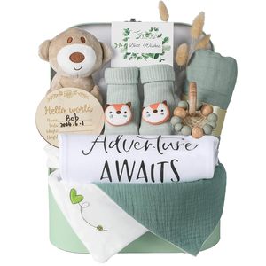 Regali Unici per Donne in <span class=keywords><strong>Gravidanza</strong></span>, Cesto <span class=keywords><strong>Regalo</strong></span> in Legno per Neonati, Essenziali per Mamme Prima Viola, Cesto <span class=keywords><strong>Regalo</strong></span> per Neonati all'Ingrosso - Product Image 1