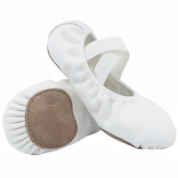 Zapatillas de Ballet DoGeek con Parte Superior de Lona Satinada Suave para Unisex, Profesionales, con Tacón Plano y Cinta, para la Escuela o el Hogar