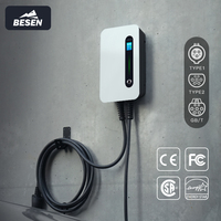 BESEN 220V 240V EV WALLBOX 32A 7kW CHARGEUR DE VOITURE ÉLECTRIQUE pour les distributeurs de véhicules électriques