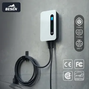 BESEN 220 볼트 240 볼트 EV WALLBOX 32A 7kW 전기 자동차 충전기 전기 자동차 유통