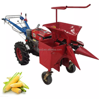 Petite machine agricole, cueilleuse de maïs à une rangée, mini tracteur à conducteur marchant, machine de récolte de maïs à une rangée