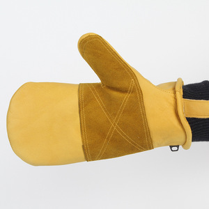 <span class=keywords><strong>Gants</strong></span> de travail industriels en <span class=keywords><strong>laine</strong></span> d'hiver, protection des mains, <span class=keywords><strong>cuir</strong></span> de vache, épaissis, antidérapants, chauds, respirants, légers - Product Image 2