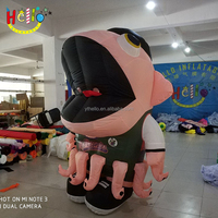 Costumes de mascotte de pieuvre de dessin animé gonflables pour événements sportifs