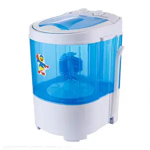 Thuis Mini Wasmachine Dubbele Knop Blauw Schoonmaken Draagbare Baby Ondergoed Wassen Body Schoen Wasmachine