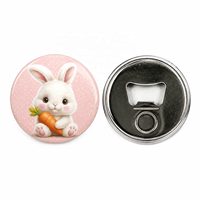 Décapsuleur promotionnel écologique de 2,25 pouces (58 mm) avec aimant pour machine à badges DIY