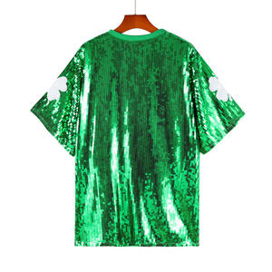 Women <strong>St</strong> <strong>Patricks</strong> <strong>Day</strong> Green Short Sleeve t Shirt Dress <strong>St</strong>. <strong>Patricks</strong> <strong>Day</strong> Sequin <strong>Clothing</strong> Costumes Outfit - Product Image 2