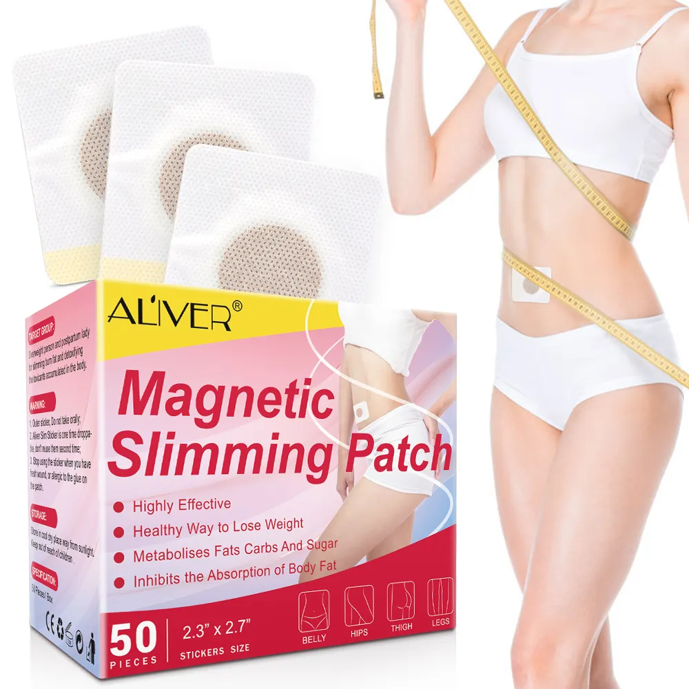 ALIVER Slim Patch Brûler les graisses Perte de poids Nombril magnétique naturel Patchs amincissants