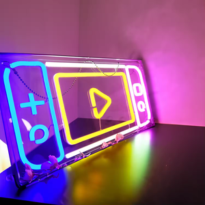 Personalizado IP65 <span class=keywords><strong>LED</strong></span> Neon <span class=keywords><strong>Strip</strong></span> Lights para Gaming PVC Corpo Flexível Sinal para o Quarto Kids Room Bar Natal Birthday Party Gift - Product Image 1