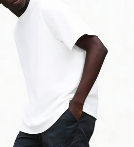 เสื้อยืดคอตตอน 100% สกรีนโลโก้แบรนด์ของคุณเองแบบขายส่ง เสื้อยืดเปล่าผู้ชาย เสื้อยืดลำลองผู้ชาย - Product Image 2