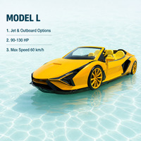 Véhicule Flottant de Location Touristique Yamoo 5 Places, Bateau à Moteur de Sport Nautique, Jet-car de Luxe en Fibre de Verre, Jet-ski Rapide, Vente Directe Usine