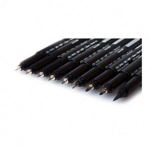 Stylos à pointe fine de précision modèle 909 personnalisés, encre pigmentée imperméable noire pour l'art, le croquis et le dessin - Product Image 3