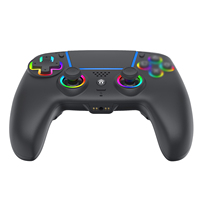 Manette de Jeu Sans Fil pour PS5 PS4 PC, avec Moteur de Vibration et Lumière LED Respirante