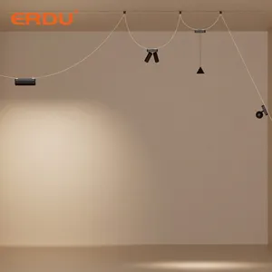 埃尔杜发光二极管柔性磁性轨道灯室内住宅商业带编织轨道灯
