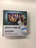Bande lumineuse LED intelligente pour téléviseur, alimentée par USB 5V, SMD5050 RGB 30 LED/m, avec fonction musique