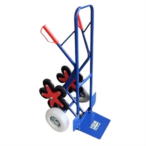 Carro de mano de alta calidad para trabajo pesado con rueda sólida de PU de 10 pulgadas Fácil de subir el carro de la escalera - Product Image 1