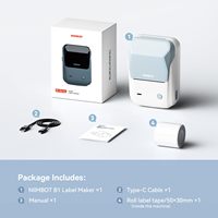 Imprimante d'étiquettes thermiques Niimbot B1 2 pouces, mini-ordinateur portable, fournitures de bureau, classification des noms