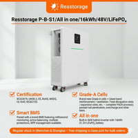 Système d'alimentation de secours pour petites entreprises 16,08 kWh 6 kW, stockage d'énergie LiFePO4 51,2 V 314 Ah avec onduleur CAN