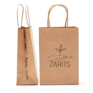 Food-grade Raw Materials Kraft Paper Bags, Used to Pack Food to Take Away, Restaurants Special, <b>Free</b> Samples - Product Image 5