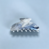CHUJIAN Pinces à cheveux en acrylique scintillantes de haute qualité 10,5 cm, motif vague galaxie, pinces requin translucides chatoyantes pour femmes