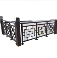 Nouvelle balustrade de balcon en fer forgé de style chinois et clôture de cour extérieure, clôture de protection domestique pour jardin et mur