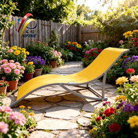 Nouvelle chaise longue moderne en métal, lit de plage, mobilier pliant pour camping, résistant aux intempéries, pour usage extérieur, jardin, hôtel, salon
