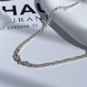 Collana da Uomo in <span class=keywords><strong>Argento</strong></span> Sterling 925 Stile Retrò, Placcata in Rodio <span class=keywords><strong>Nero</strong></span>, Catena Bizantina Rotonda, Regalo per Matrimonio e Feste - Product Image 5