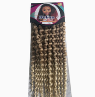 Cheveux synthétiques bouclés longs style italien pour tresses au crochet, lot de 8 pièces, pour femmes africaines, européennes et américaines