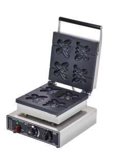 Máquina de gofres comercial Máquina de gofres de mariposa Equipo de gofres belgas - Product Image 1