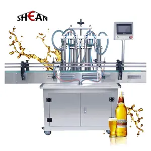 Máquina semiautomática de llenado de botellas de PET de vidrio para refrescos carbonatados de cerveza con cabezales de llenado 4/6/8