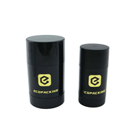 Flacon de déodorant à bille vide blanc noir pour cosmétiques 15 ml 30 ml 50 ml 75 ml, baume, déodorant corporel, stick, récipient R888