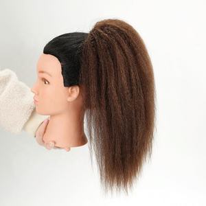 Cola de Caballo Larga de Cabello Humano con Cordón, Extensiones de Cabello Humano Rizado de Alta Calidad - Product Image 2