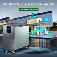 Système d'énergie solaire hybride 10 kW 30 kWh tout-en-un avec batterie de stockage LiFePO4 haute tension 512 V pour l'alimentation résidentielle ESS