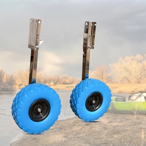 Inflatable tấn công thuyền tung ra bánh xe thép không gỉ Trailer Dolly kéo giỏ hàng cho Inflatable tấn công <span class=keywords><strong>Kayak</strong></span> Chèo xuồng xuồng - Product Image 6