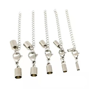 Đầu Kết Nối Trang Sức Diy Vòng Đeo Tay Bằng Thép Không Gỉ Vòng Cổ Dây Xô Tôm Hùm Clasp Set Với Chuỗi Mở Rộng Kết Thúc - Product Image 1
