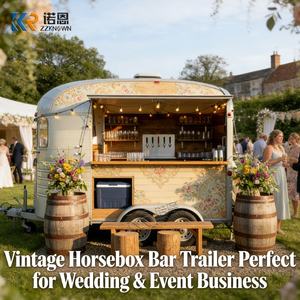 Remolque Bar Móvil Personalizado Estilo Vintage <span class=keywords><strong>para</strong></span> <span class=keywords><strong>Caballos</strong></span>, Ideal <span class=keywords><strong>para</strong></span> Bodas, Eventos, Festivales y Negocios de Bebidas - Product Image 3