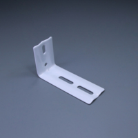 Support mural en forme de L de petite taille, 8 cm, 10 cm, pour rail de rideau simple, rail de plafond, support mural pour rideaux, stores, volets