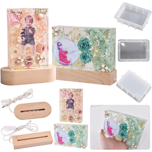 Marco DE FOTOS artesanal de resina de primera calidad, diseño elegante y versátil para decoración del hogar y regalos para fotos de familiares y bebés - Product Image 6