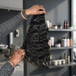 Cutícula cruda alineada 100% Virgen vietnamita fabrica máquina paquete Super Wave máquina doble trama extensiones de cabello humano - Product Image 1