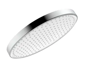 浴室圆形镀铬欧洲塑料防雨天花板淋浴喷头10英寸