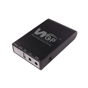 WGP Multi Output 18650 baterai Lithium Online USB 5V DC 9V 12V UPS Mini untuk Router WiFi Kamera CCTV ponsel