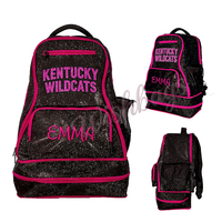 Tas Cheerleading Custom Logo Klub AB Rhinestones Ransel Tim Personalisasi untuk Atlet Cheer Dance Resleting Warna Kustom untuk Anak Perempuan