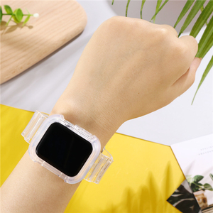 Nuevo diseño de 38mm 42mm reloj de cristal correa de banda con resistente parachoques caso Compatible para <span class=keywords><strong>Apple</strong></span> <span class=keywords><strong>Watch</strong></span> SE/6/5 - Product Image 5