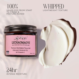 كريم مرطب للوجه والجسم بزيت شحم البقر المخفوق، مع زيت ثمر الورد، لعلاج الأكزيما وتفتيح البشرة ليلاً، للرجال والنساء، لإصلاح التجاعيد - Product Image 4