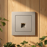 Elendax 250V – Combo interrupteur mural encastré et prise électrique sans mise à la terre