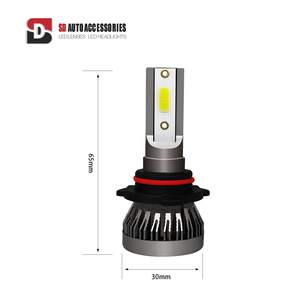 หลอดไฟหน้า LED 6500K 9005ไร้พัดลมแบบ M1 24W ชิปซังข้าว6000LM กันน้ำได้ IP67อลูมิเนียม<span class=keywords><strong>360</strong></span>องศา - Product Image 5