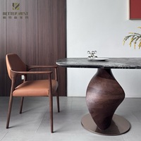 Fauteuil de maison moderne Design nordique chaise de salle à manger en bois de chêne massif avec dossier rembourré pour bureau à domicile villa ou école