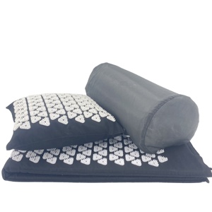 Nieuwe Hengyue CC-03 Eco Natuurlijke Groothandel ABS Spikes Linnen Acupressuurmat en Kussenset met Tas - Product Image 1