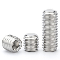 Vis à bois en acier inoxydable 316 de haute précision, prix usine, M3-M16, vis sans tête creuse DIN913, système de mesure métrique